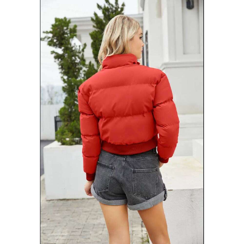 Designer Clothing Wholesale Autumn Winter Women New Fashion Cotton Long Sleeve High Collar Warm Coat Ladies Casual Loose Jackets Fashion