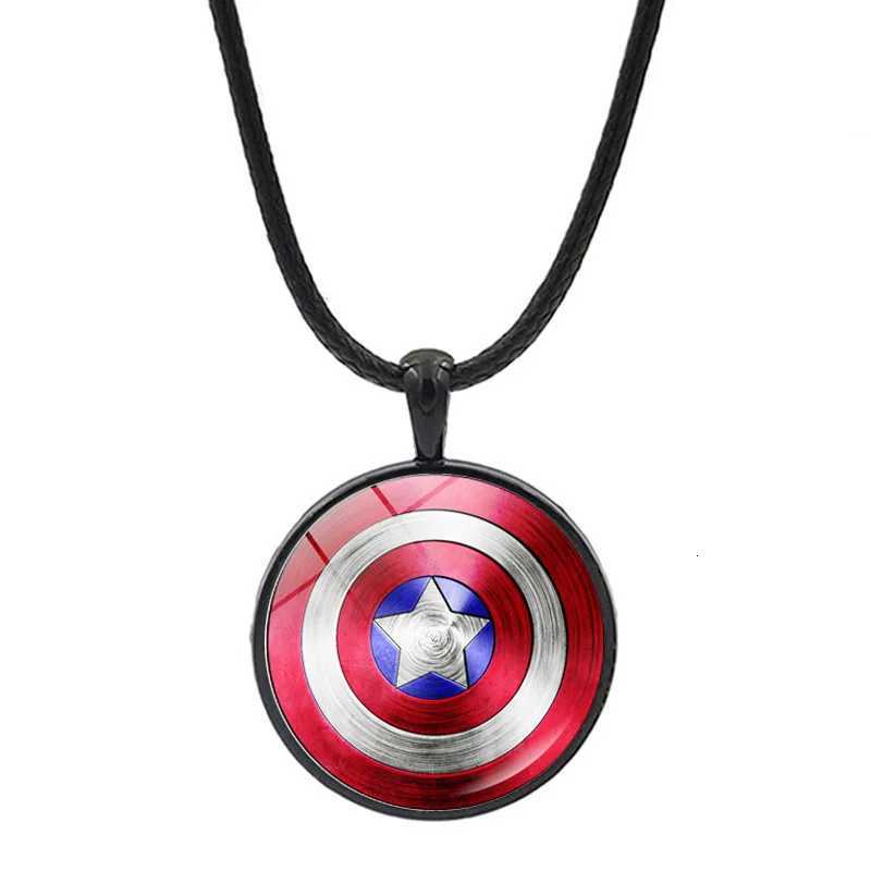 Ctain America Shield Series Pendant Necklace New Wen Men Jewelry Chains Fashion Collection Ornament Kids Gifts Y250730