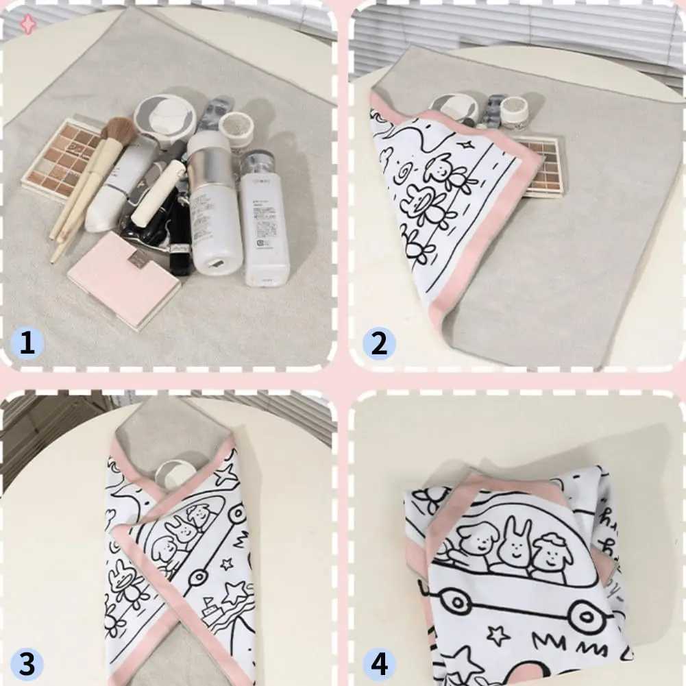 Self-adhesive Makeup Organizer Female Toiletry Kit Bag Make Up Case Storage Pouch Lady Box Cosmetic Bag Organizer Travel Storage Y250729