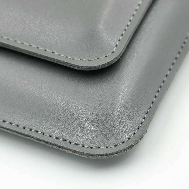 Double Layer High Capacity 14 Inch Laptop Bag Cover PU Leather Laptop Sleeve Case For M1 M2 Book Pro 14 Huawei MateBook y250730