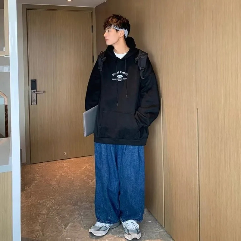 8XL American Classic Printed Hoodie Mens Large Size Clothing 250729