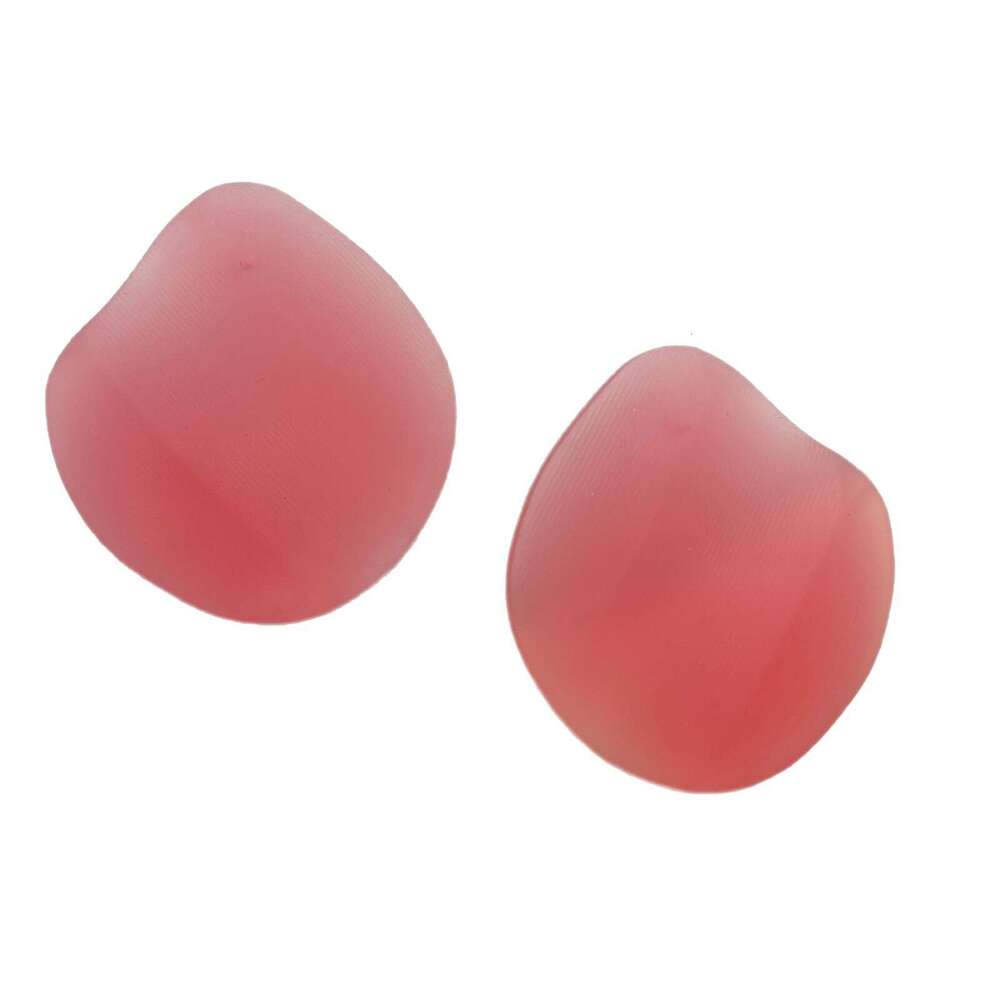 Celebrity Festival Same Style Big Shrimp Slice Irregular Pink Fish Scale 2025 Spring New Earrings 879