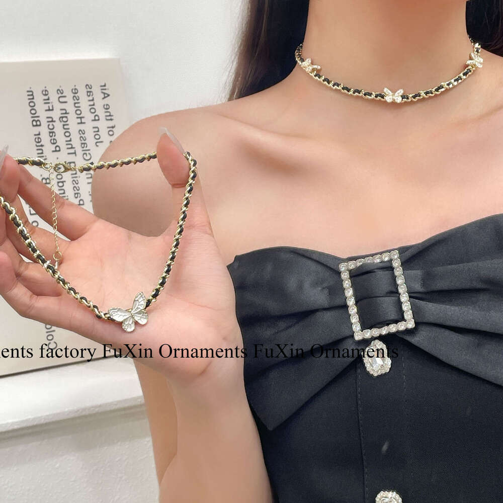 Kalomei First Shadow Autumn Necklace for Women Fashion Trendy Cool Butterfly Niche Design High-end Sense Elegant Versatile Collarbone Chain f15