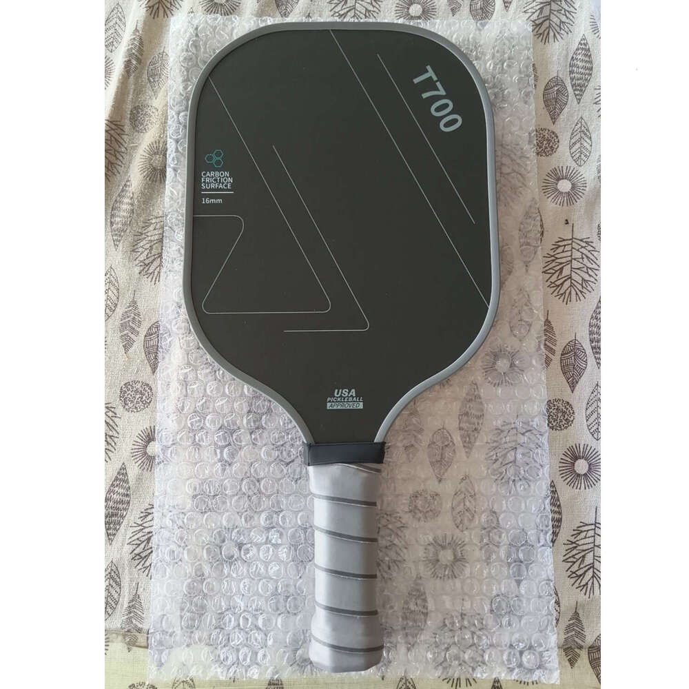 High-End T700 Carbon Fiber Pickleball Textured Matte Professional Competition Racket Same Model Ultra-Thick Graphite Core