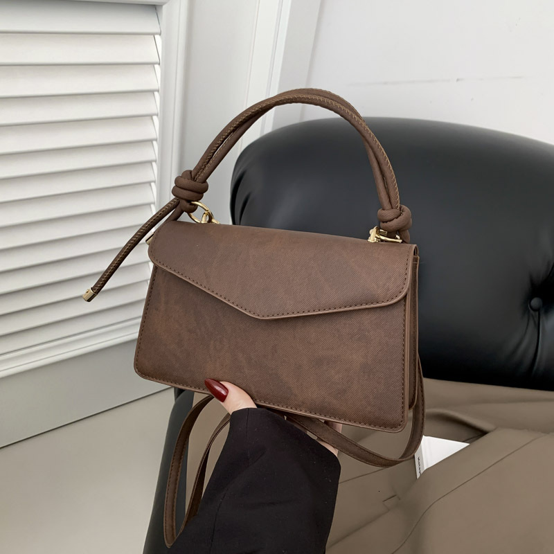 Summer New Women's Shoulder Bag Simple Handbag Small Square Bag New Designer Bag Retro Vintage Vintage For Women's Handbag New Designer Luxu