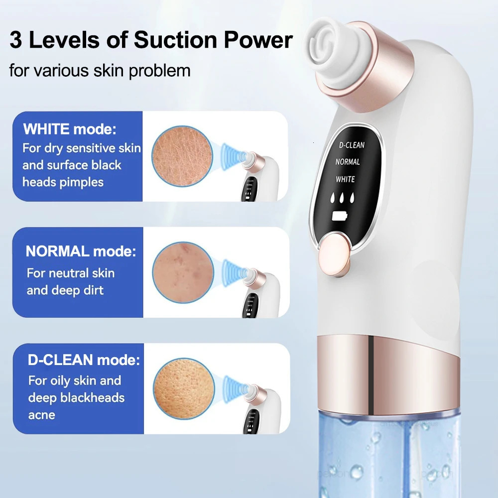 Electric Vacuum Blackhead r Bubble Water Cycle Face Dead Skin Pore Cleansing Suction Blackheads Removal Instrument 250726