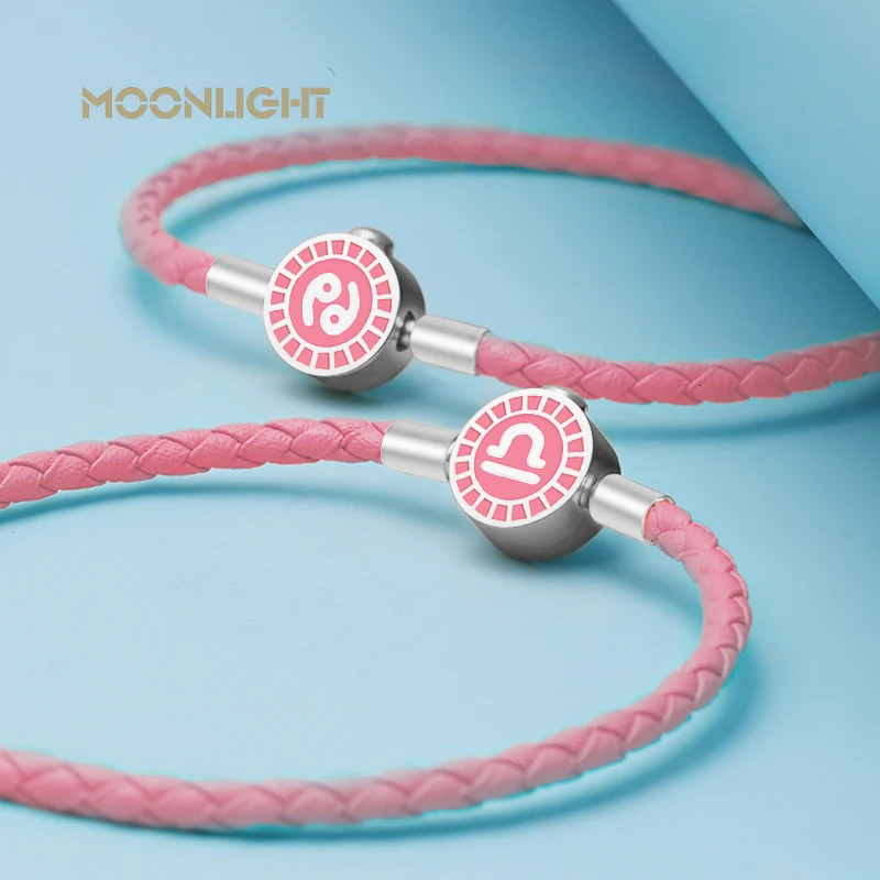 MOONLIGHT 12 Bracelets Charm Leather Bracelet Scorpio Virgo Sagittarius Pisces Women Couple Birthday Jewelry Gifts 250730
