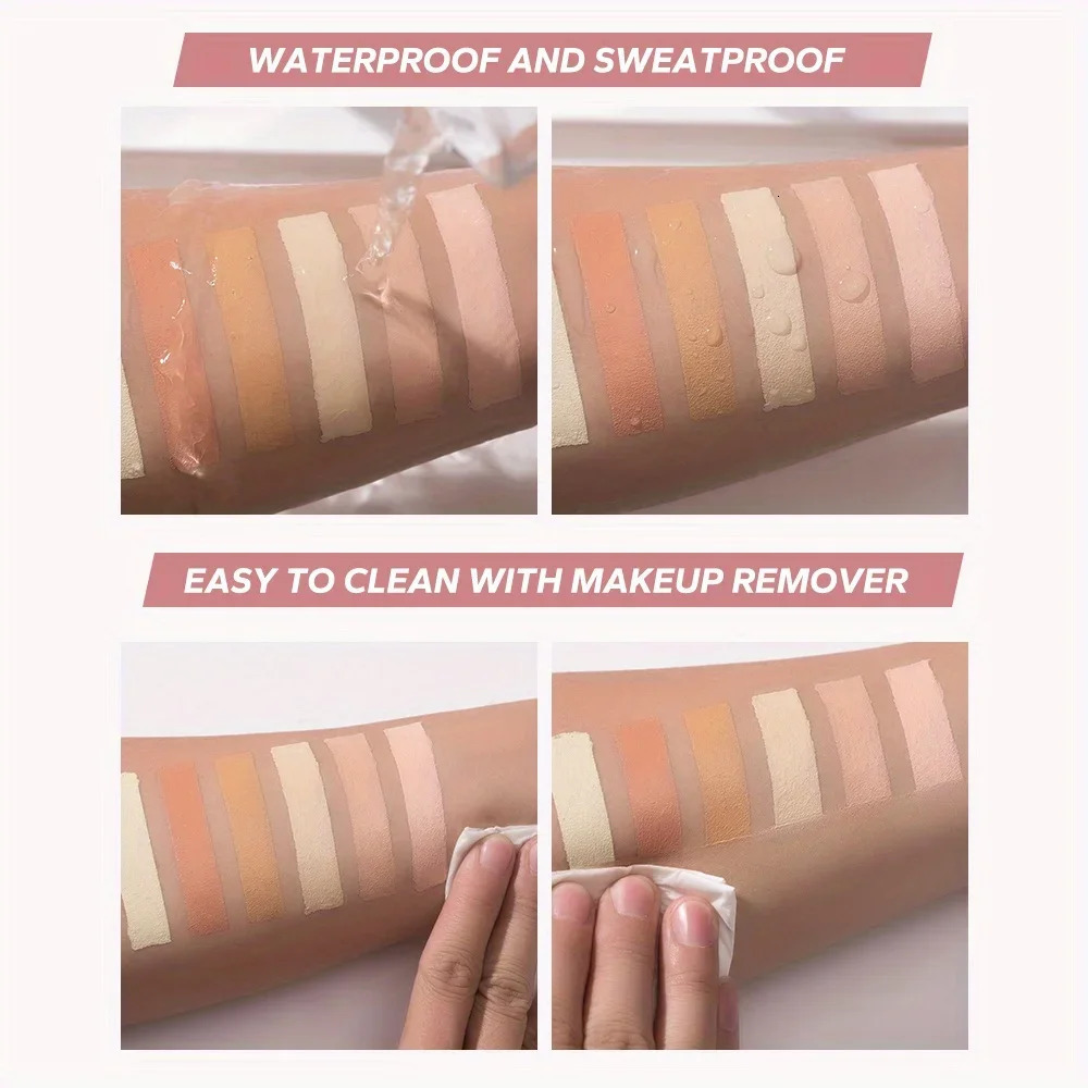 BEAUTY GLAZED Concealer Cream 3 Color Correction Long Wearing Full Coverage Waterproof Acne Dark Circles Brightening 250730