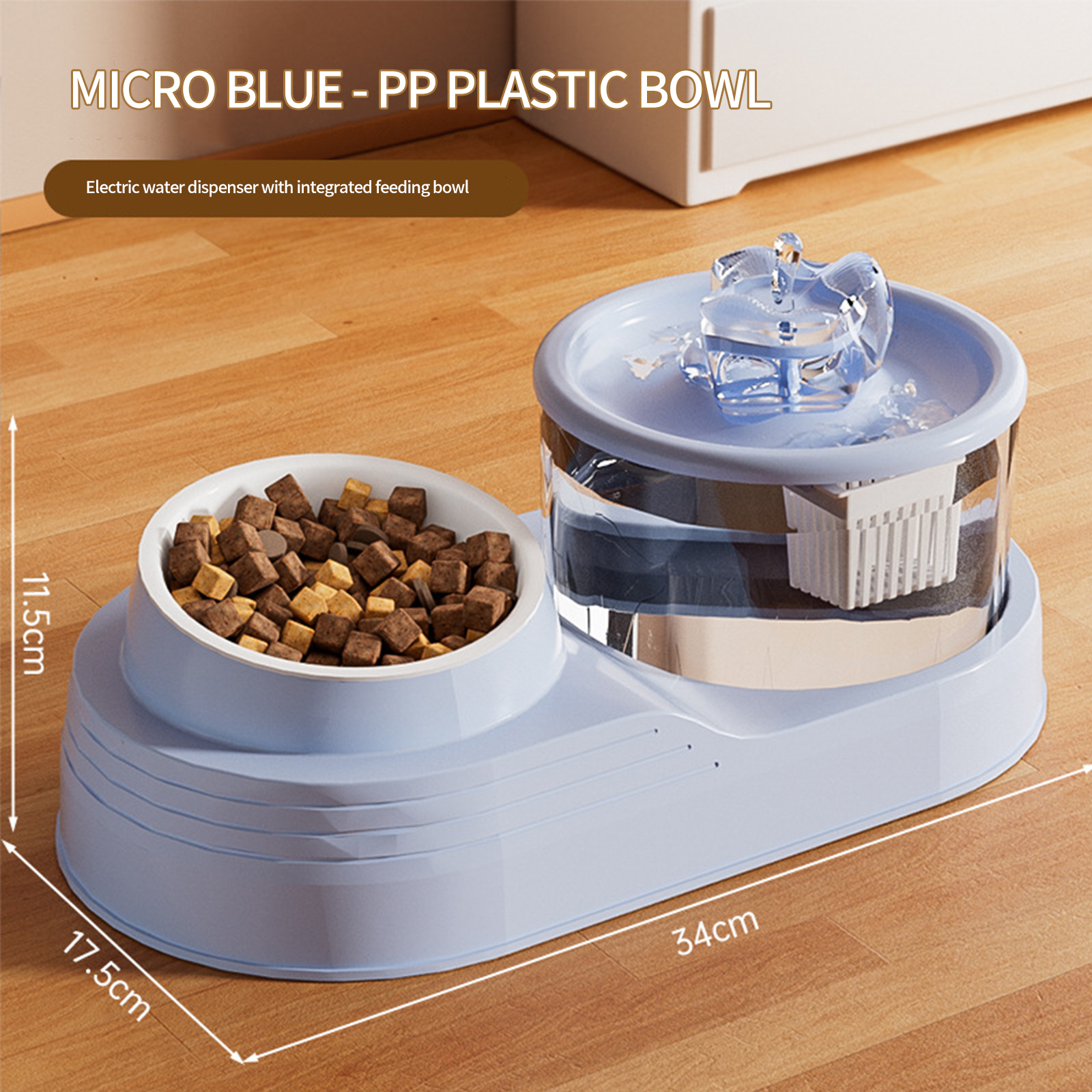 Cat water dispenser automatic circulation live water pet drinking water filtration flow neck protection feeding device source manufacturer's agen