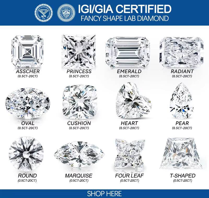 Goldleaf IGI D VVS Lab Grown Diamonds 1ct 2ct Engagement Ring 14k White Gold Jewelry for Women