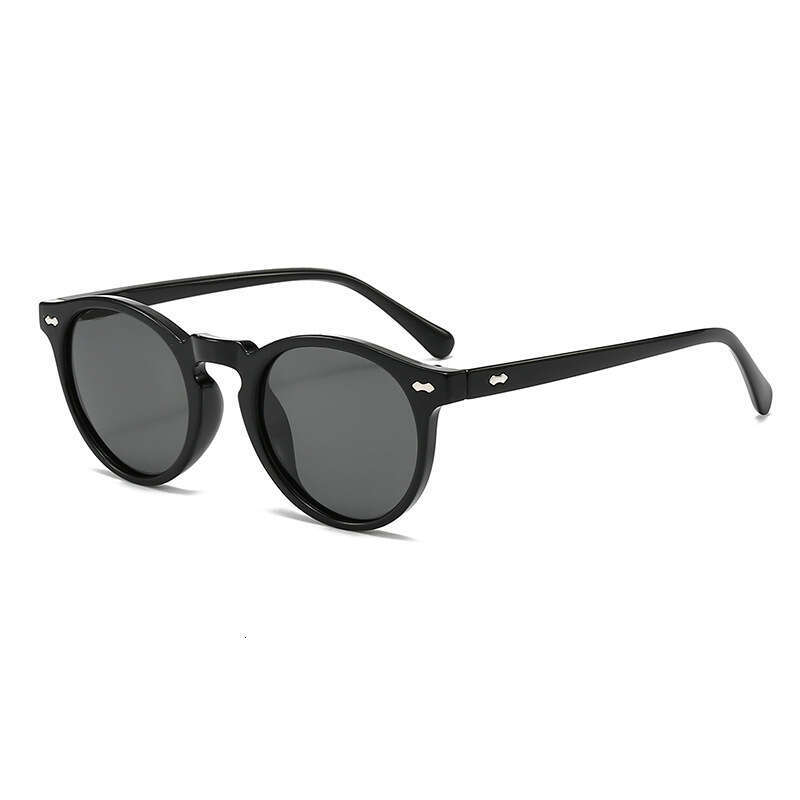 DHcollections Retro Round Sunglasses - UV400 Polarized, Transparent Frame, Japanese Style for Women (8 Vintage Colors)