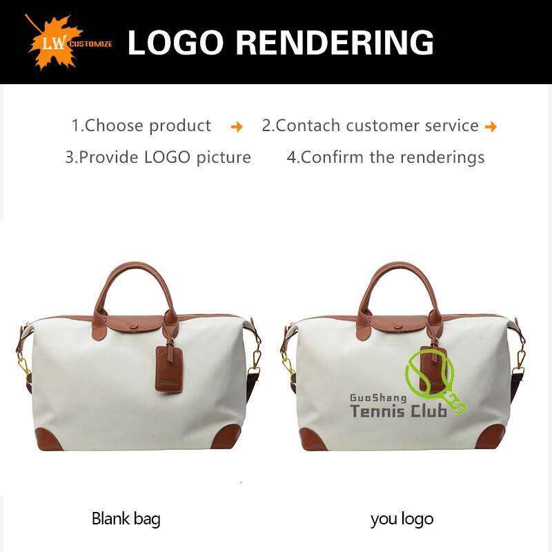 Customized Women's Handbag Canvas Dance Gym Exercise Yoga Travel Lage Bag Printed Name