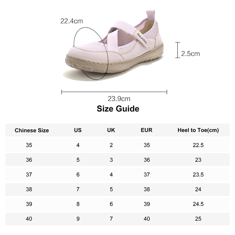 Mulinsen single shoes women's 2025 new summer breathable old Beijing cloth shoes women's soft sole one-step mesh mother's shoes