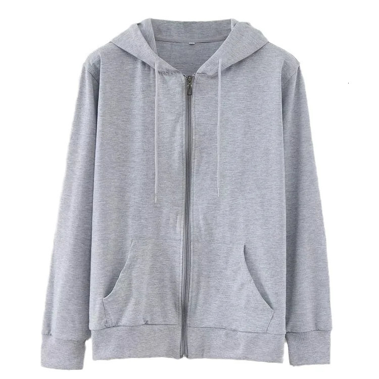 Mens Clothing for Autumn and Winter Hoodies Cardigans Zippered Sweatshirts Loose Fitting Thin Jackets Casual Tops 250729
