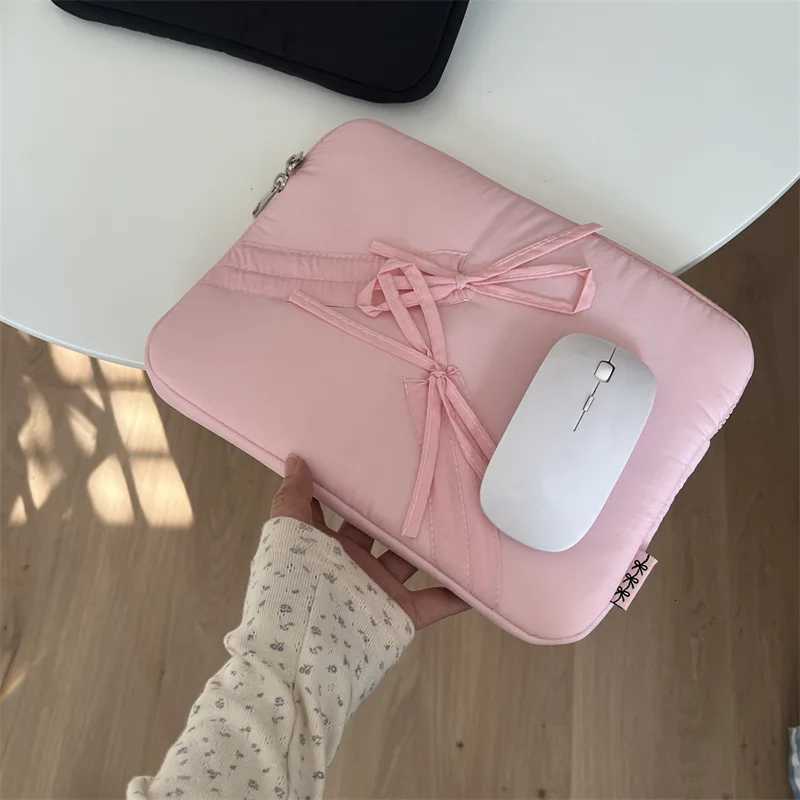 ute Bow Laptop Sle Fluffy Padded Bag for Books Samsung Dell Huai 13.3 13.6 14 15 15.6 16 iPad 9-11 Inch Tablet Pouch y250730