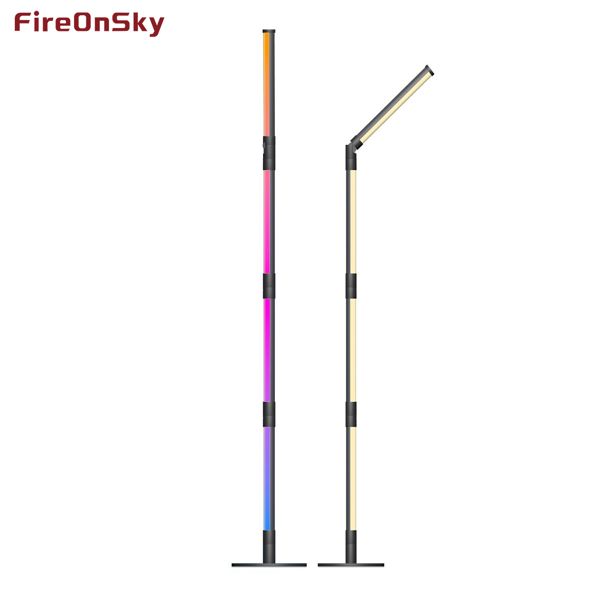 Adjustable Angle 4-Segmented Ceiling Pendant with RGB LEDs & Full Rotation----HCP205