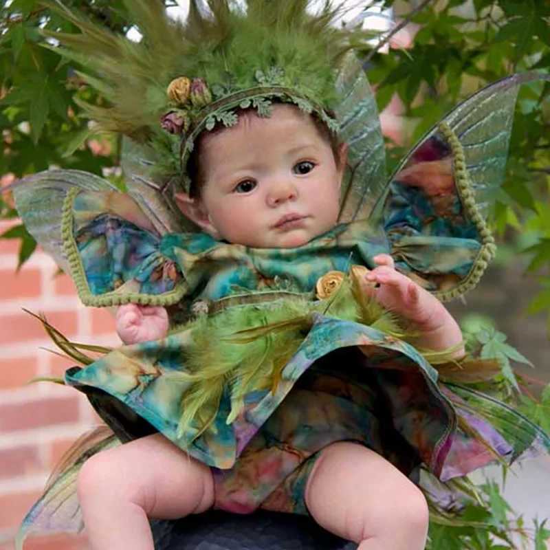 20inch Reborn Doll Kit ELF-FEE Unfinished Unpainted Fair Elf Doll Parts with Cloth Body XJ250730