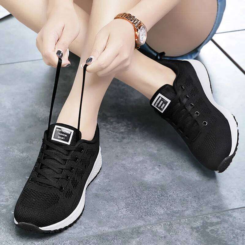 Women's Sneaker Mix Color Sneakers For Women 2025 Baskets Femmes Breatherable Mesh Casual Sports Shoes Woman Flat