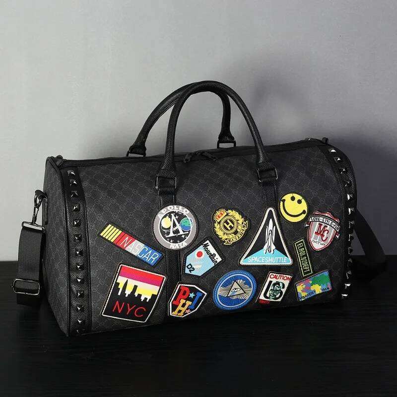 2025 New Badge Travel Totes Top-Handle With Shoulder Strap Large Capacity Handbag Men Fashion Crossbody Bags Bolsos