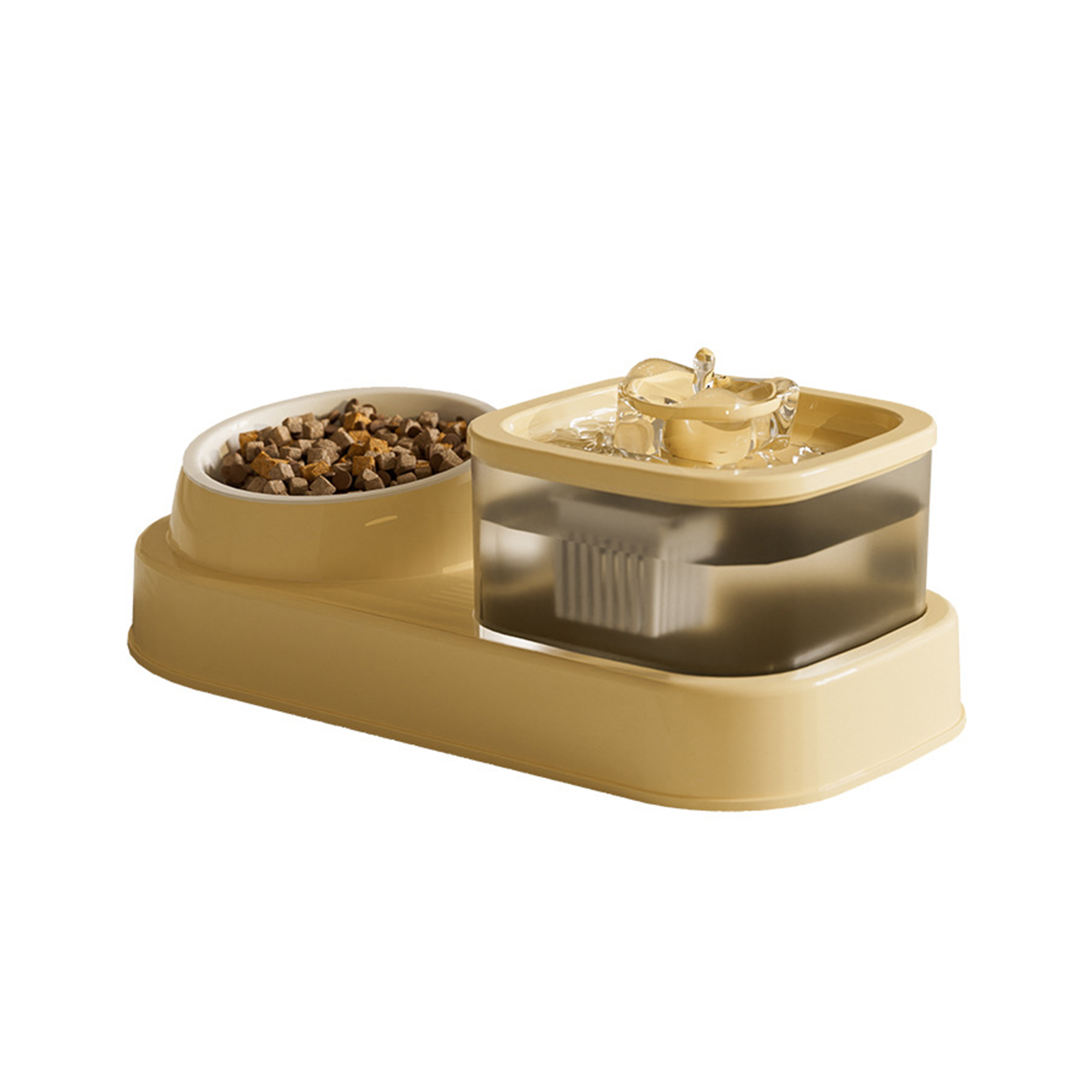 Cat automatic water dispenser with dry wet separation integrated 2-in-1 dog feeding universal pet supplies dropshipping