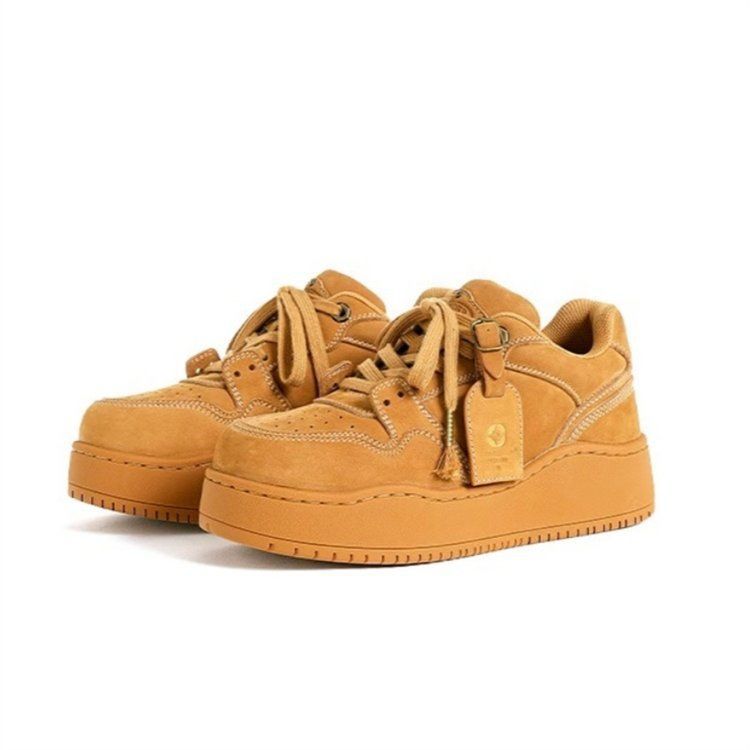 2025s Autumn & Winter New Casual Sneakers Men's Gray Chunky Shoes Women's Unique-Designed Thick-Soled Elevator Couple Sneakers free shipping