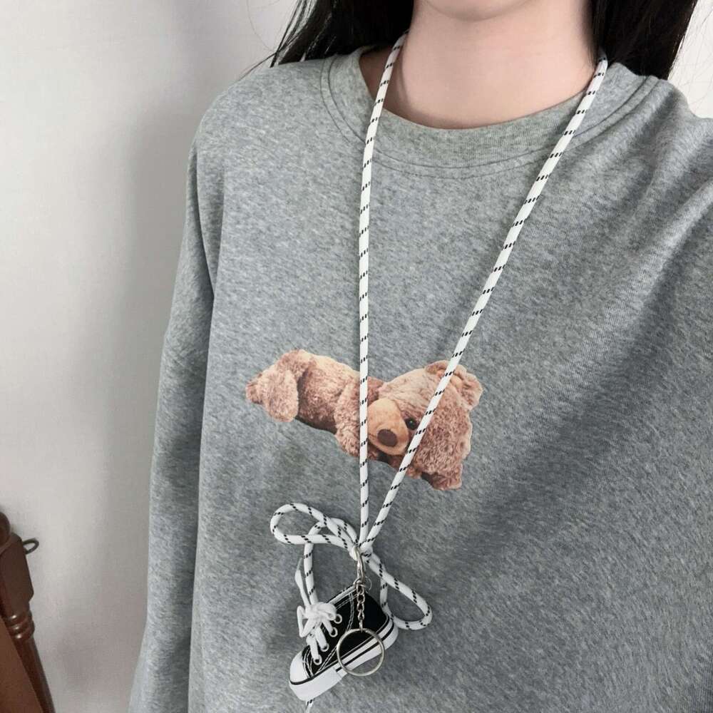 Miu Series INS Style Fashion Trend Personality Shoe Pendant Necklace Cool Fashionable Niche Design Sweatshirt Chain 8e2