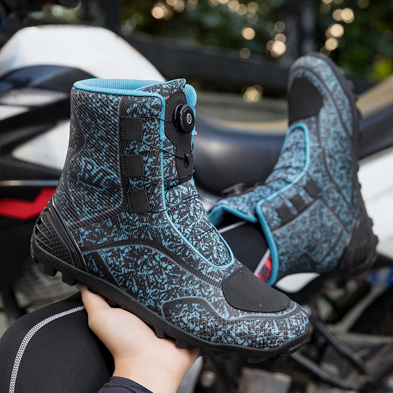 Motorcycle shoes Shoes men high top men's outdoor comfortable non slip wear resistant protection