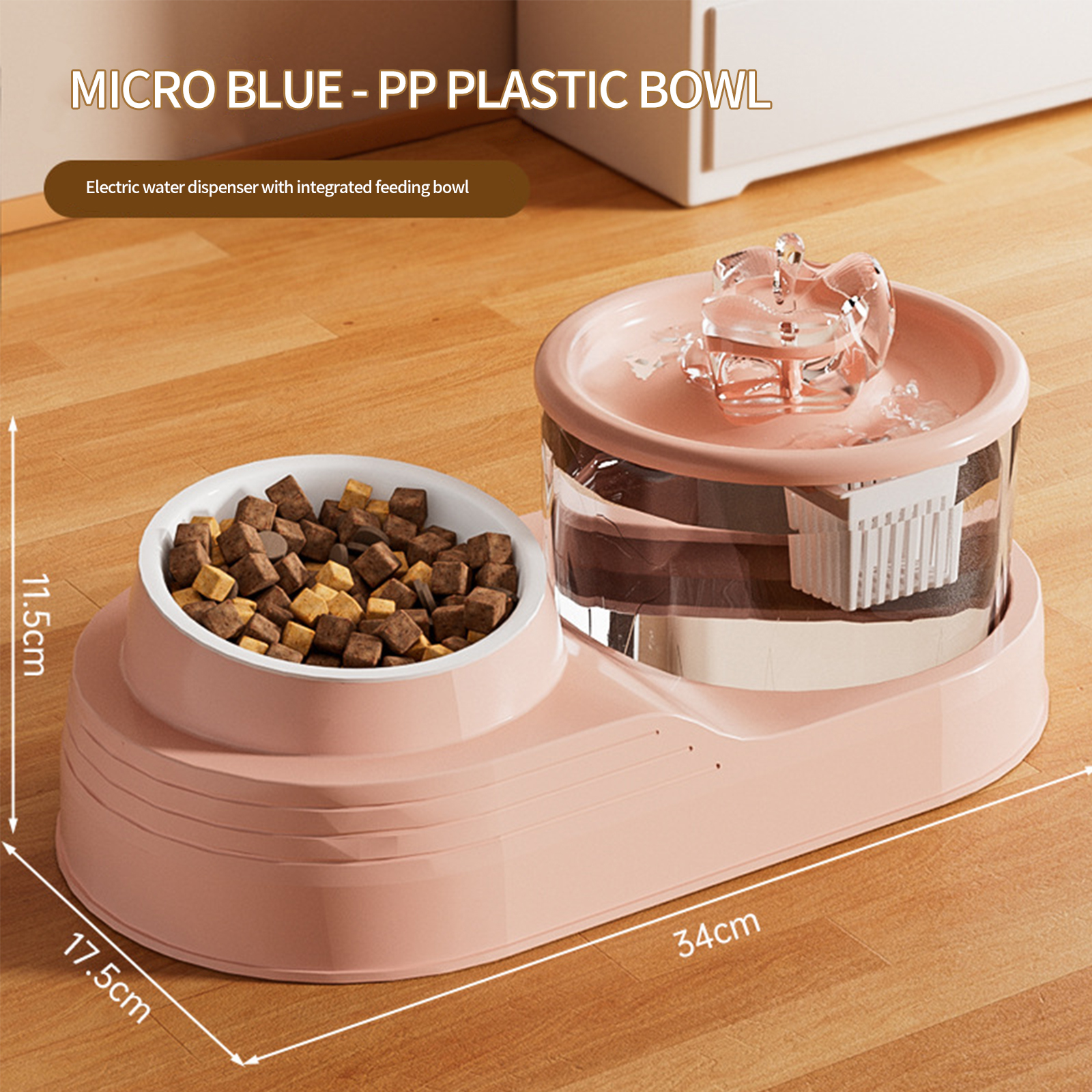 Cat water dispenser automatic circulation live water pet drinking water filtration flow neck protection feeding device source manufacturer's agen