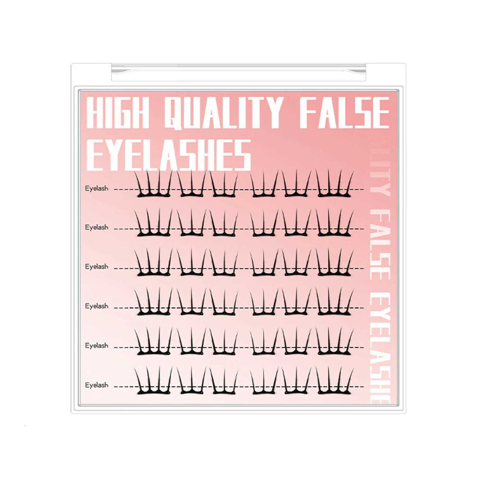 Self Adhesive DIY Lashes No Glue Needed Reusable Bottom Lash 5D Fluffy Cluster Eyelash Korean DIY Manga Lash Extension At Home Z250730