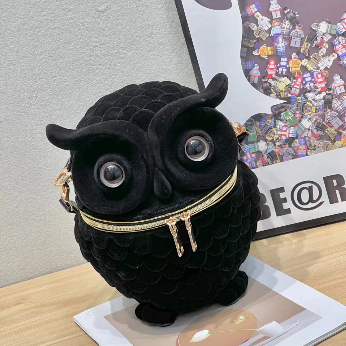 2025 New Product Men and Women Personality Cute Funny Owl Shoulder Crossbody Bag Halloween ddmymoon
