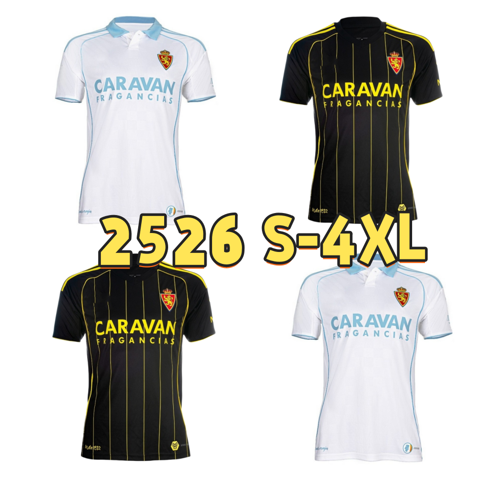 25 26 Real Zaragoza Soccer Jerseys 1992 1993 1994 1995 1996 1997 1998 2001 2002 Retro SOBERON LISO BERMEJO SIMEONE IVAN 2024 2025 football shirt men and kids kits