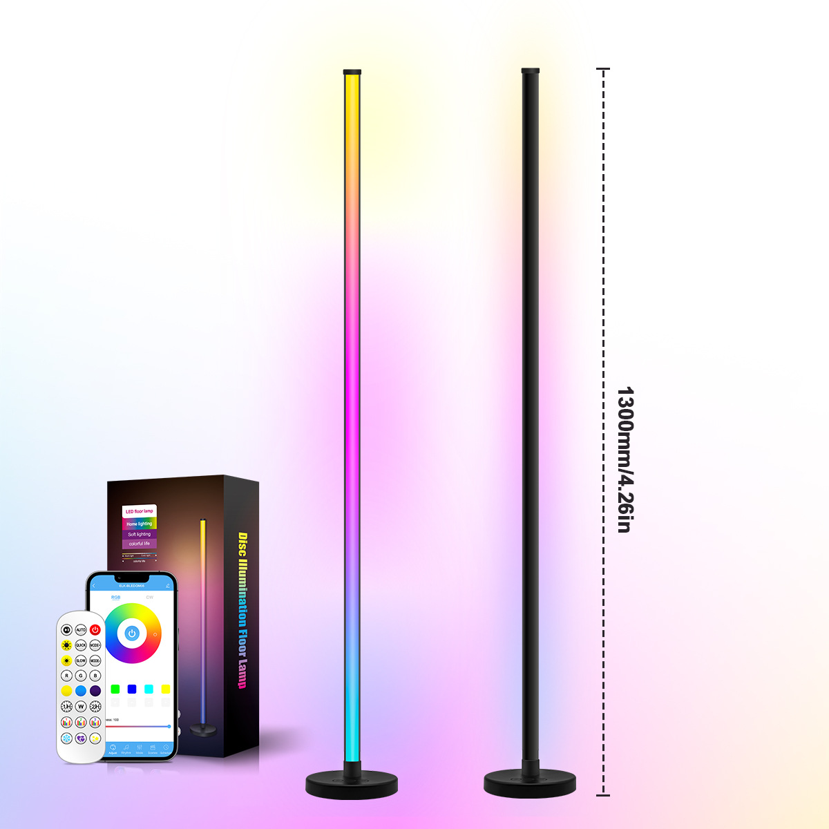 Advanced RGB Illumination Device Versatile Remote Operated Bedside Luminance--HCP019