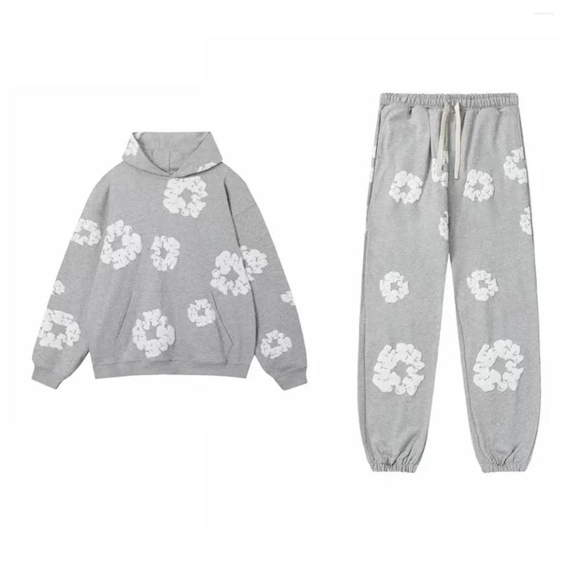 Mens Hoodies Sweatshirts Two Piece Autumn Winter Outfits Womens Oversize Hooded Tracksuit Drnim Tears Long Sleeve Sport Suit Drop D Otakz