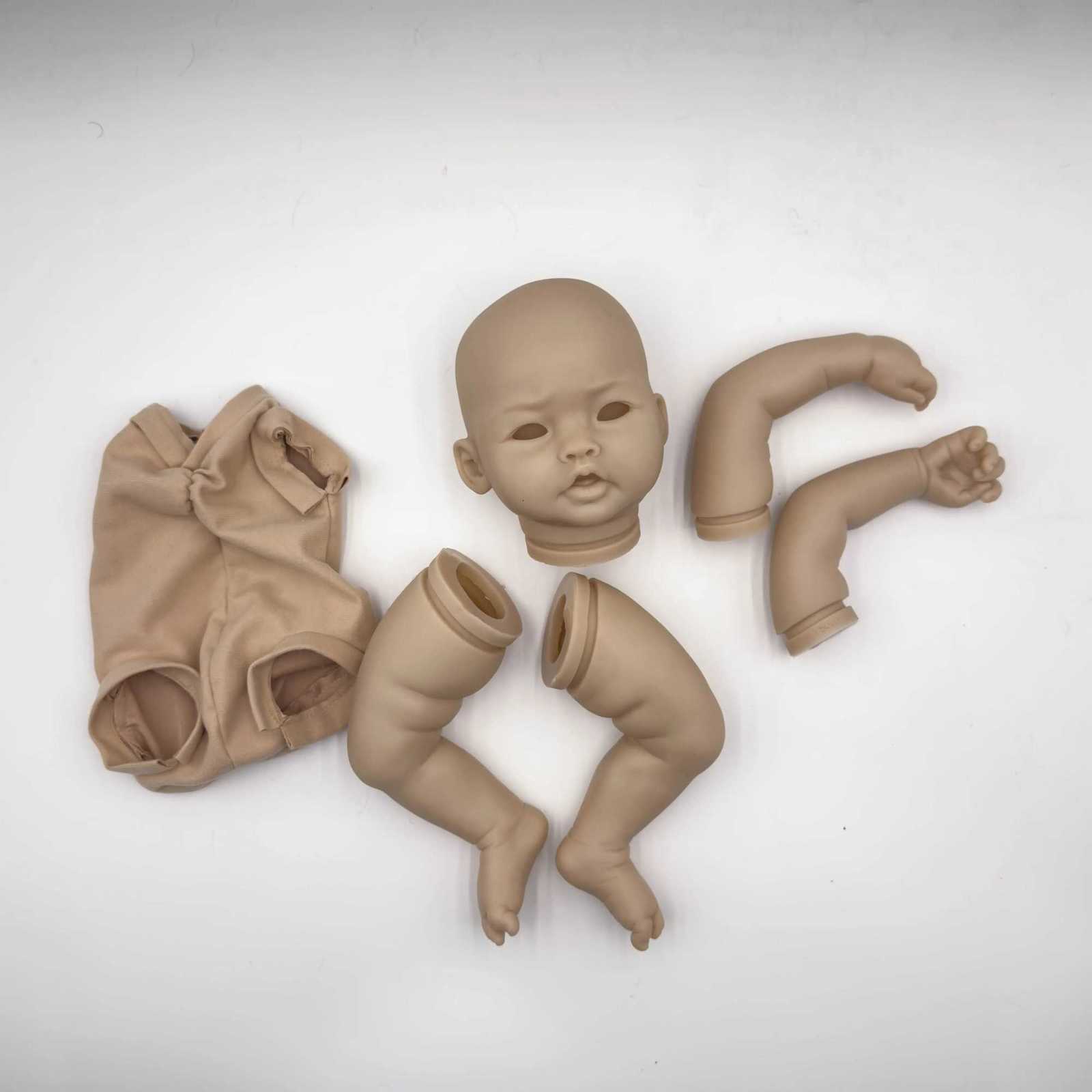 20inch Unfinished Unpainted Reborn Doll Kit PingPing Asian Baby Lovely DIY Doll Parts XJ250730