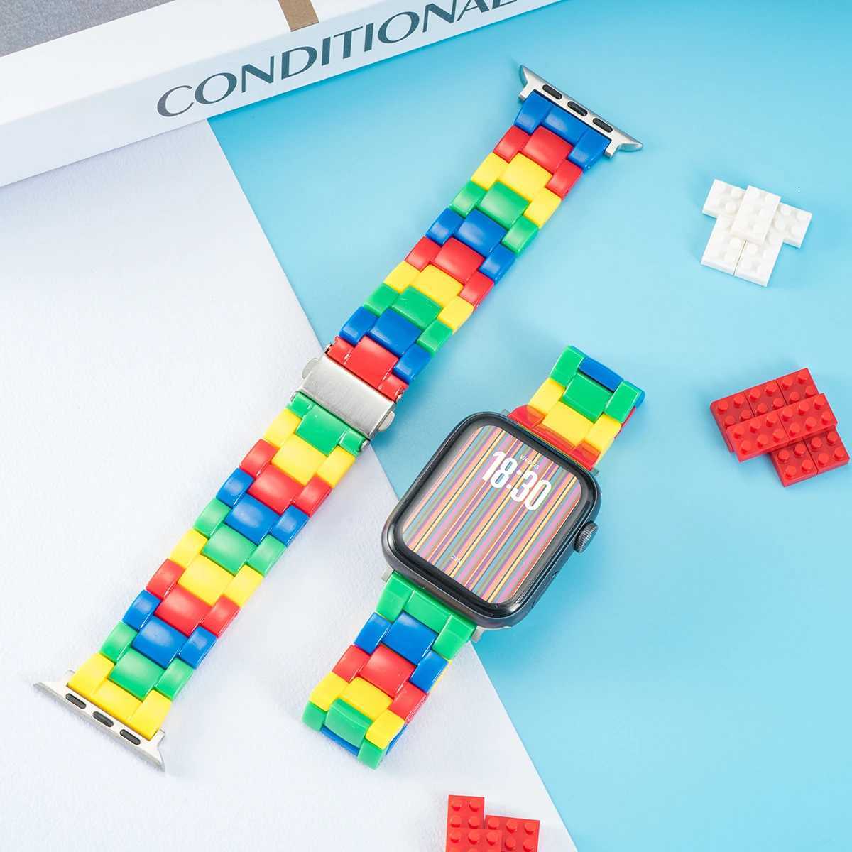 Can Resin Band for ple tra 2 49mm 10 7 8 9 41 45 40mm 42 44mm colored Str Wen Bracelet for I 6 SE Y250730