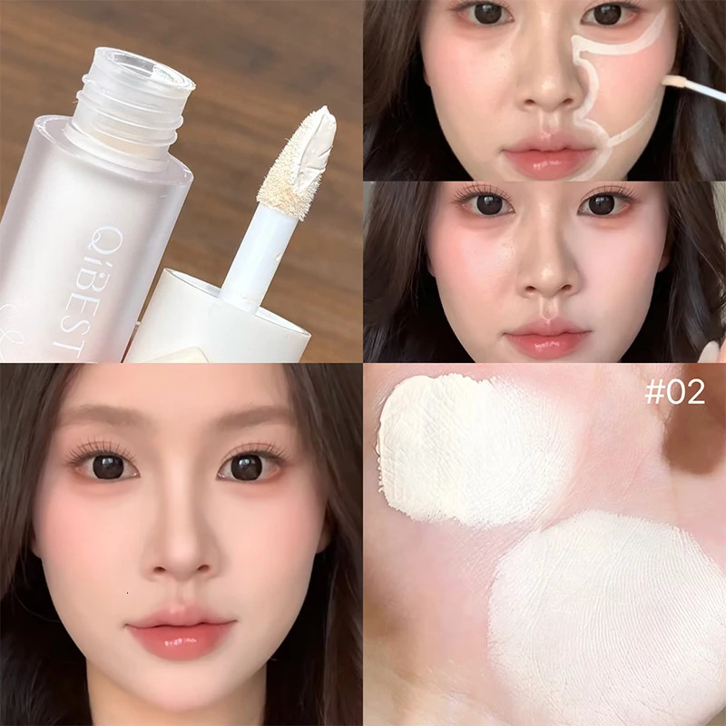 Beige White Concealer Matte Face Highlight Stick Waterproof Three-dimensional Face Brighten Natural Contouring Stick Makeup 250730