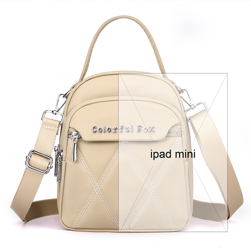 Colorful Fox Korean Version Multi-layer Shoulder for Women Outdoor Casual Embroidered Crossbody Bag Key Coin Handbag ddmymoon