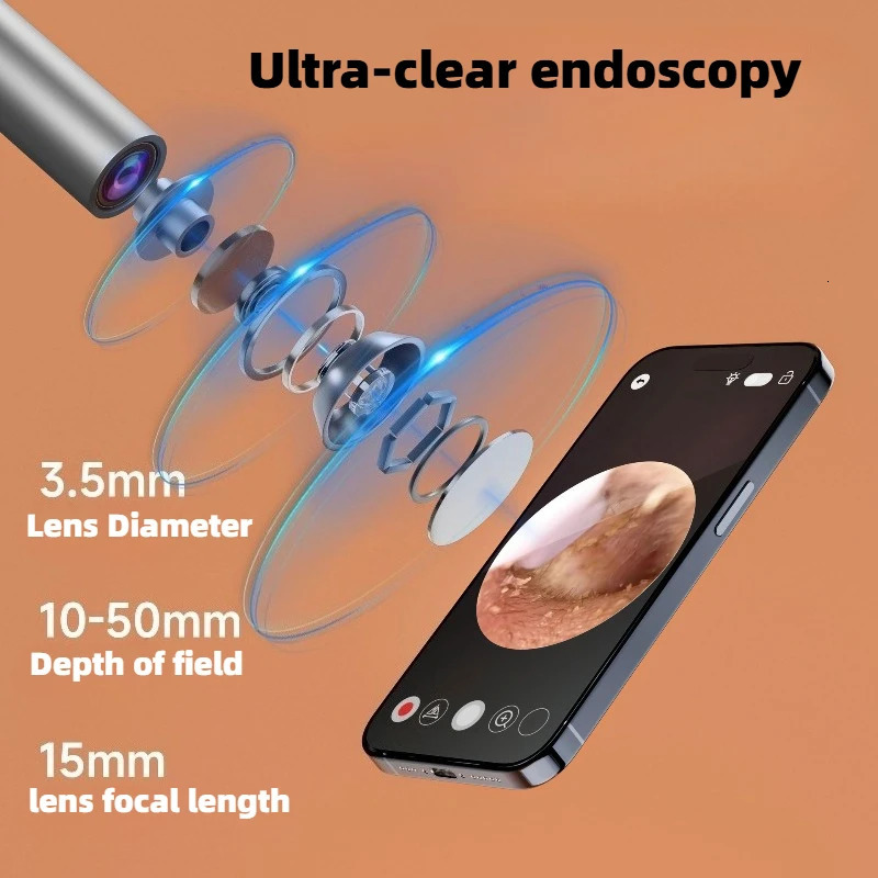 Ear Cleaner Wax r Tool Smart Visual Sticks Otoscope Earpick Endoscope Earring Personal Health Care 250726