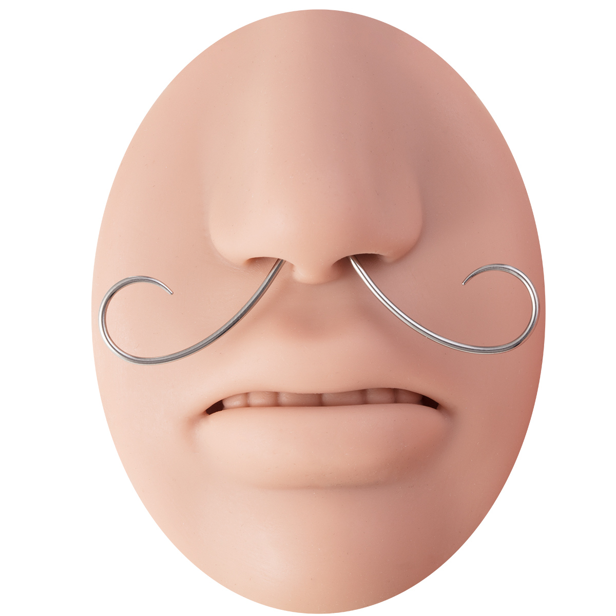 Wholesale of stainless steel beard curved hook nose spacer earrings and body piercing accessories