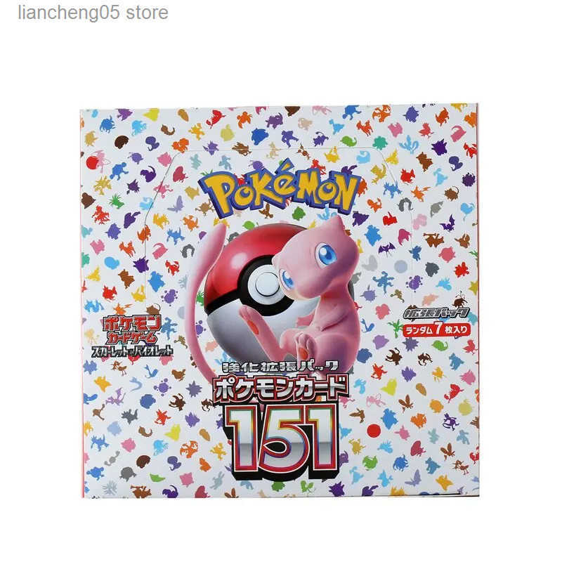 140pcs/Box Anime Card Scarlet Violet 151 Japan SV2a Version TCG Classics Expansion Booster Box Trading Card Gifts L250729