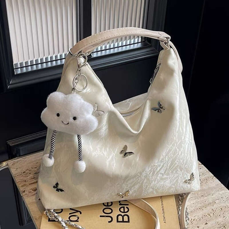 One Pack Back Three Use Large Capacity Tote Bag Women 2024 New Design Sense Commuting Double Single Shoulder Crossbody Backpack