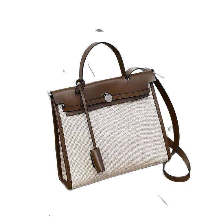 Trendy Color Block Tote Bag Women's Stylish Shoulder Purse With Crossbody Strap For Daily Use