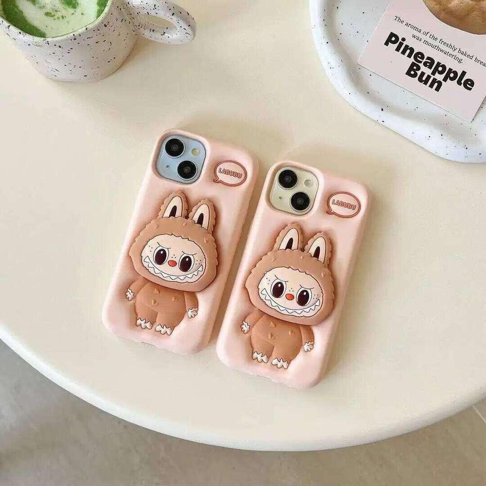 Cute Monster Doll Phone Cover 11 12 13 14 15 Shockproof Case for IPhone 16 Pro Max