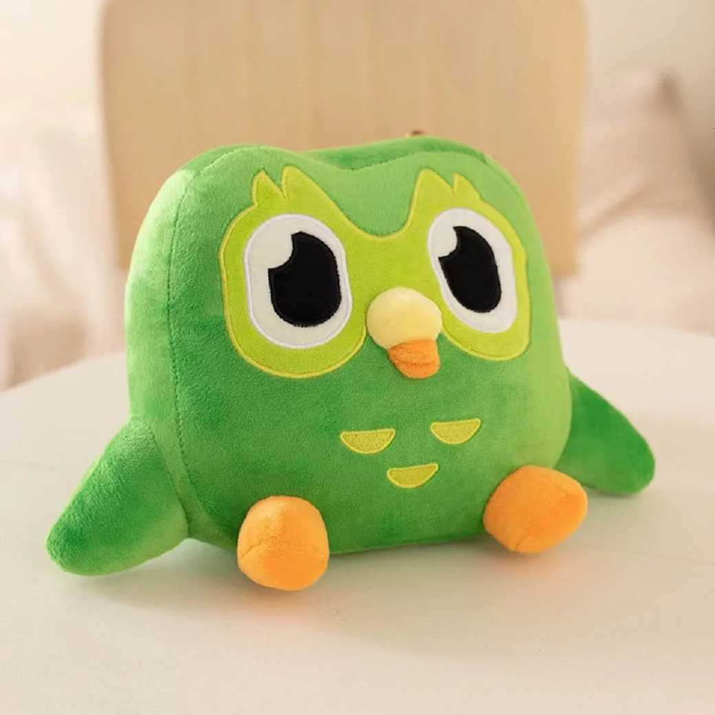 Green Duolingo Owl Plush Toy Duo Plushie Of Duo The Owl Cartoon Anime Owl Doll Soft Stuffed Animal Toy Children Birthday Gift X2507301