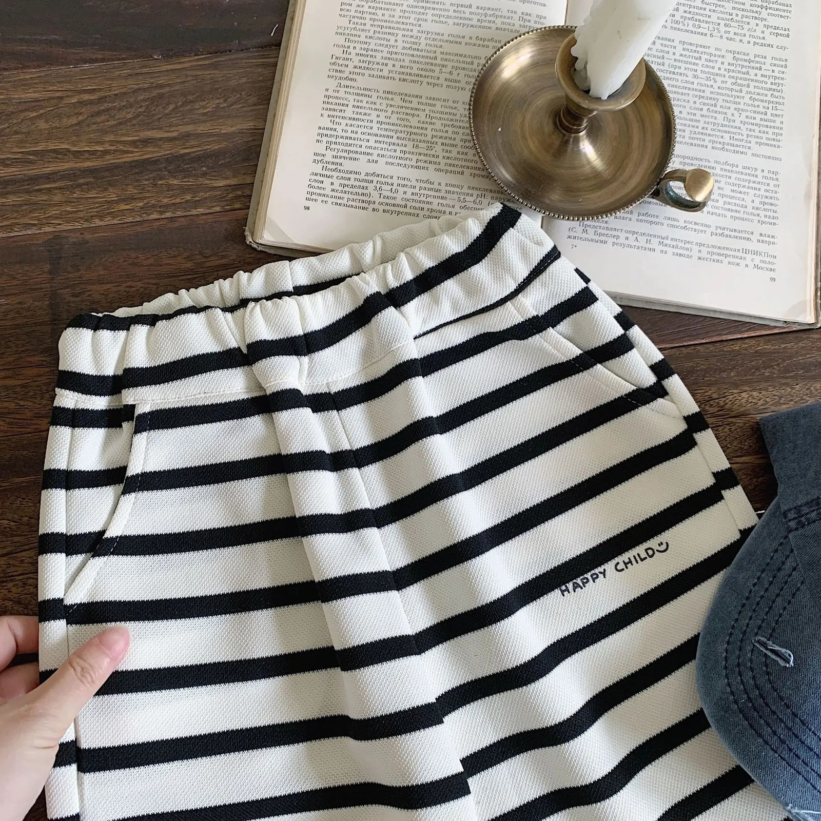 Autumn Baby Boys Two-piece Suit Letter Printed T-shirtElastic Waist Pant Kids Baby Boys Sets Striped Long Sleeves Baby Boys Set 250729