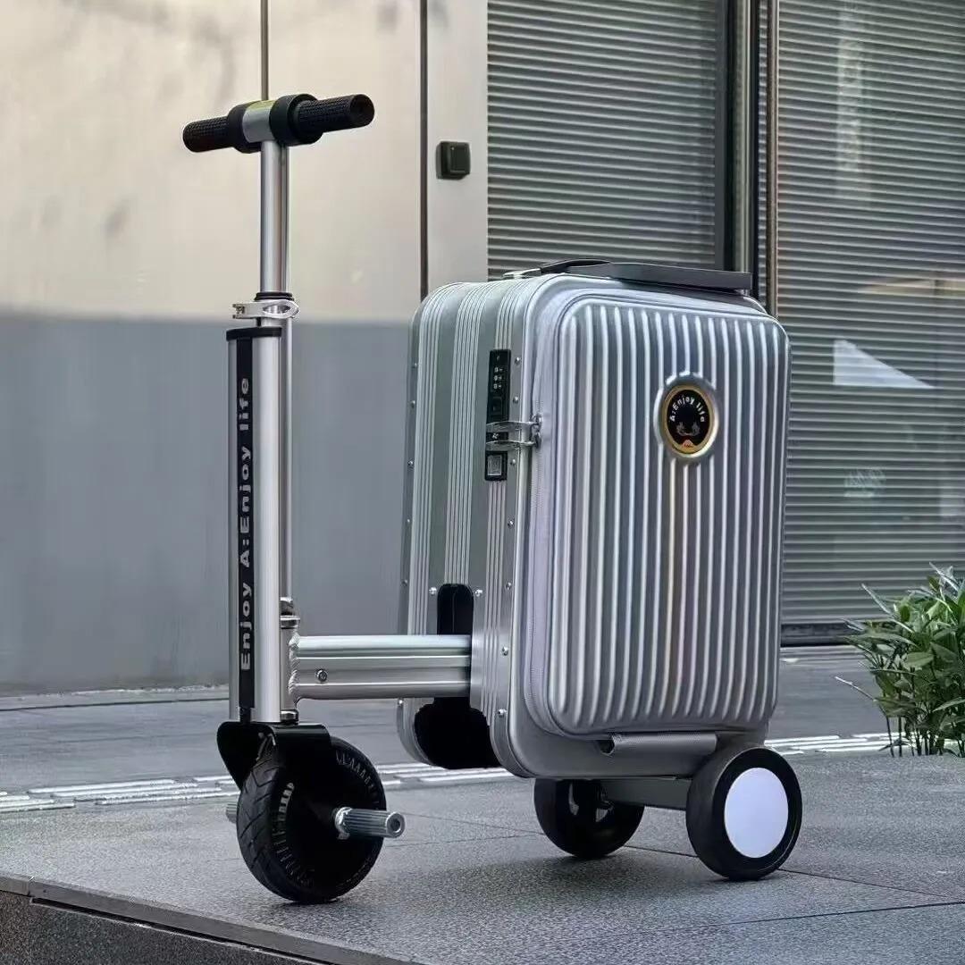 Electric Luggage Rideable Mobility Scooter Trolley Case Chassis Riding 20 inch suitcase travel case Boardable Smart Electric Car Case