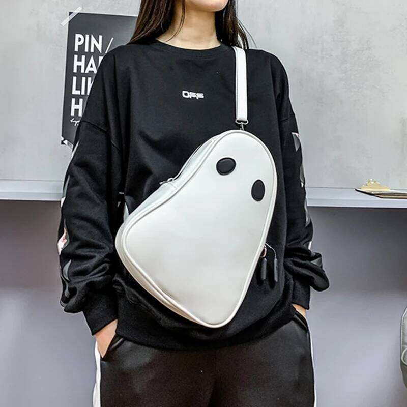 Hot Selling Halloween Cartoon Ghost Pu Leather Shoulder For Female Tote Women Girls Crossbody Bags With Long Detachable Strap Designer Bags