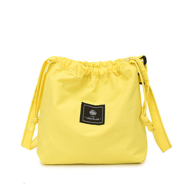 Casual Cute Waterproof Nylon Crossbody Shoulder Canvas for Women with Design Sense, Solid Color Simple Small Tote, Phone Bag