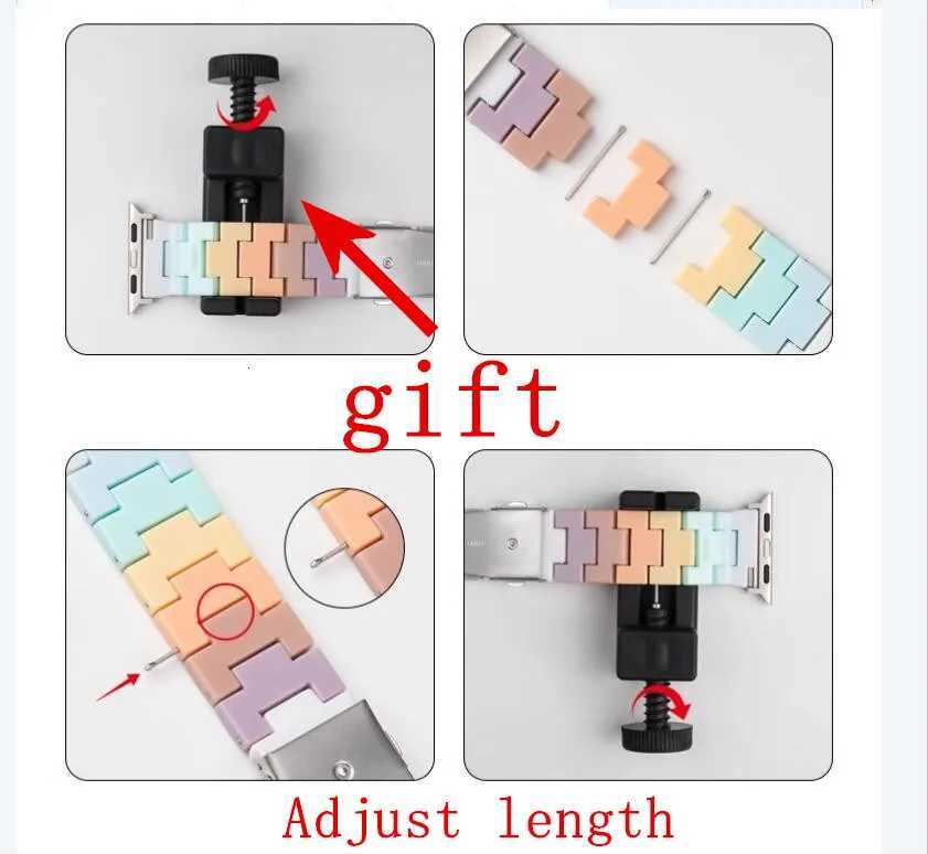 Prum Smart Bands Durable Stylish Strs for ple i - Best Replacement Bands color mixed building block Y250730