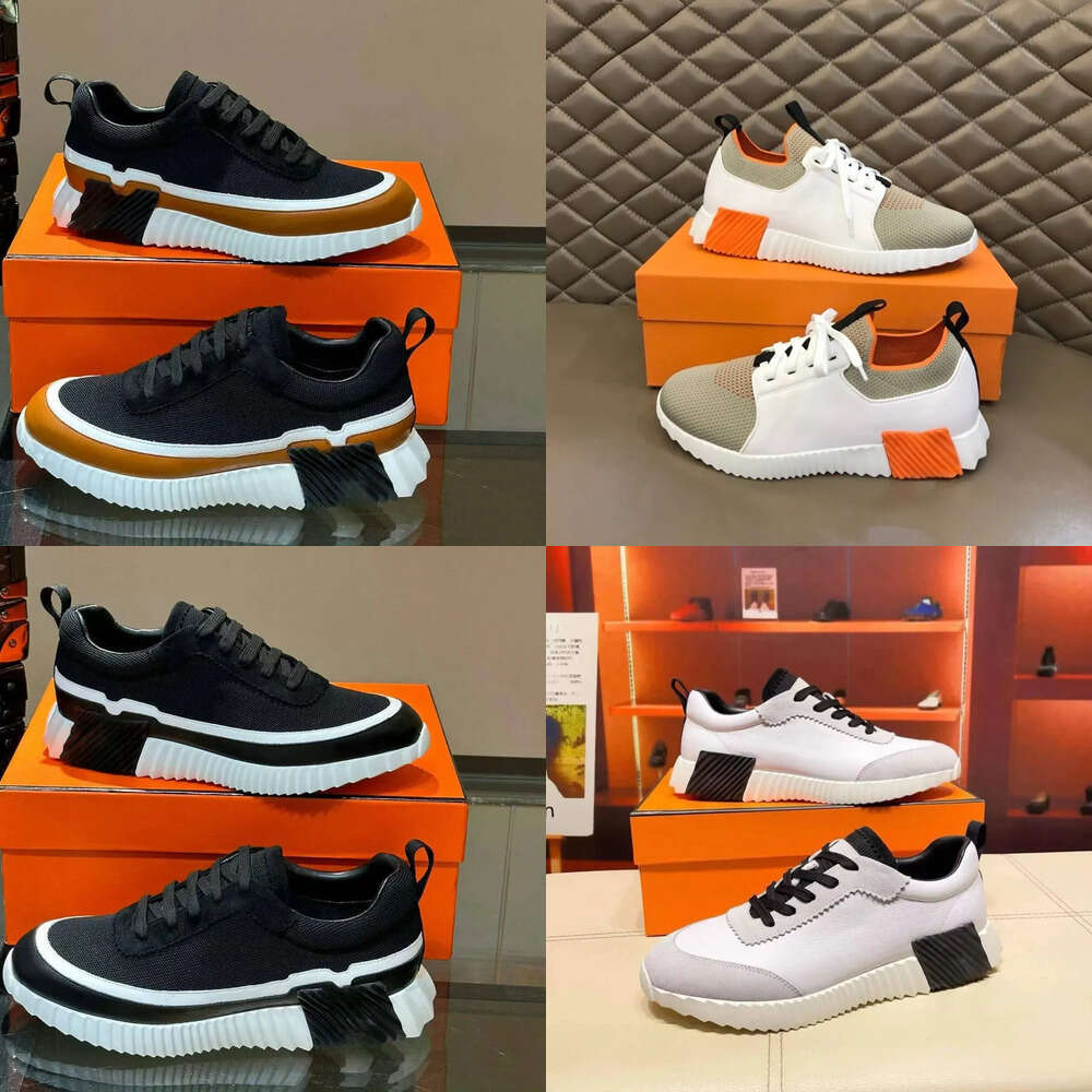 Top Bouncing Sneakers Designer Suede Casual Shoes Trainers Breathable Mesh Running Shoe Men Bounce Sneaker Women Non-Slip Rubber Sole top dhbest A aa